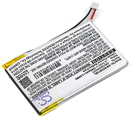 TrustCell replacement battery, showing its compact rectangular shape with wires and connector.