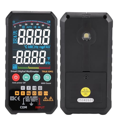 Multimètre numérique intelligent Walfront et voltmètre LCD AC DC - 2