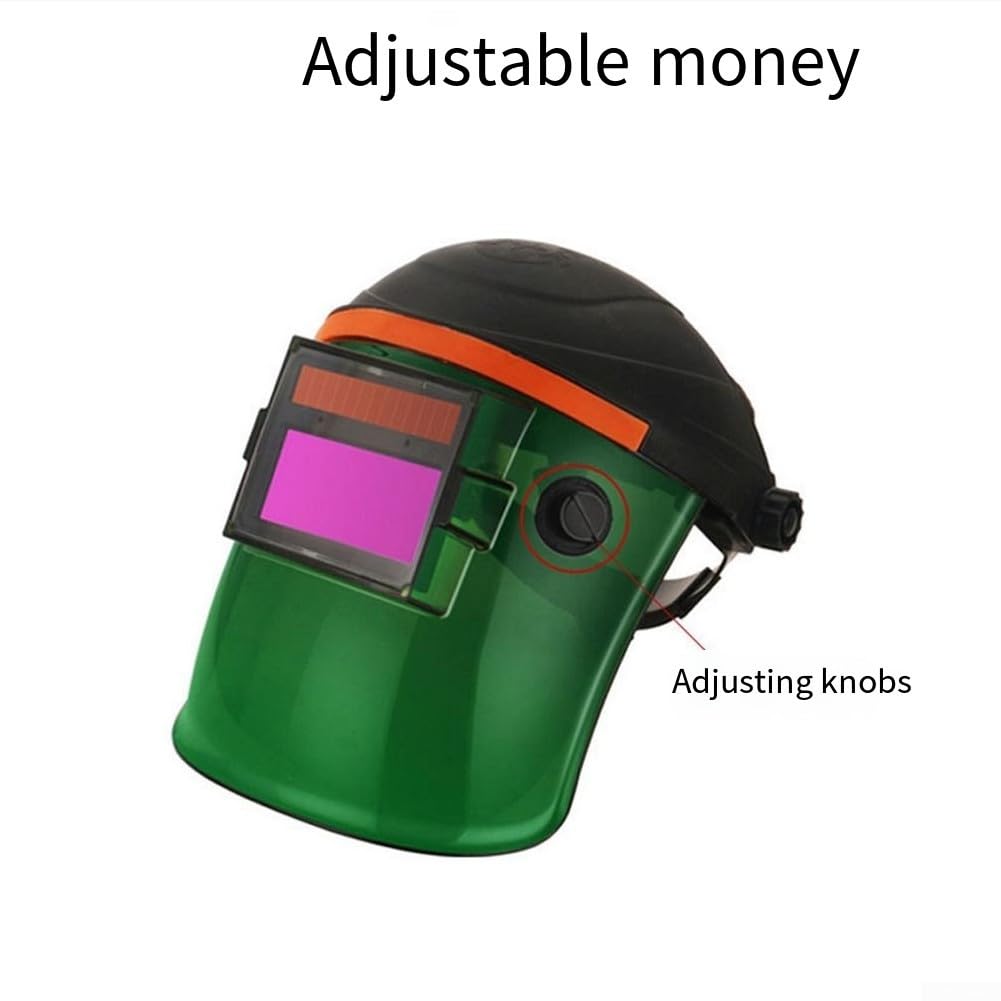 Casco de soldadura, cubierta ajustable de policarbonato con oscurecimiento automático, pantalla de soldadura, casco de soldador montado en la cabeza