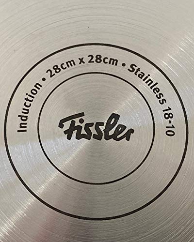 Foto von Fissler Secural/Edelstahl-Bräter, beschichtet (6,5 L - Ø 28 cm) Schmortopf rechteckig, mit Glas-Deckel, backofengeeignet - Induktion