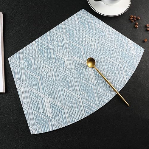 Sets de table Secteur bleu géométriques pour embellir vos repas - 2