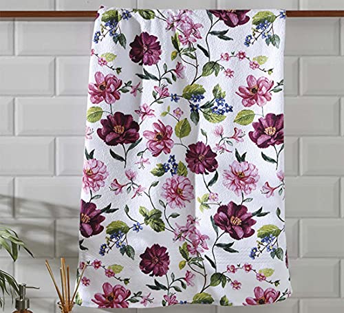 Dohler Toalha de Rosto Felpuda Estampa Floral Jade Dohle