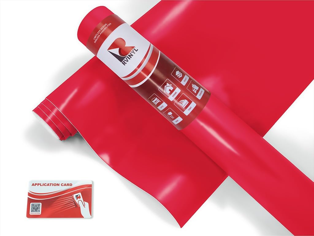 Avery Dennison UC900 Translucent Red Pantone 186 C 408 2ft x 5ft Graphic Vinyl Film Sheet Roll - for Cricut, Silhouette Cameo, Craft and Sign Cutters