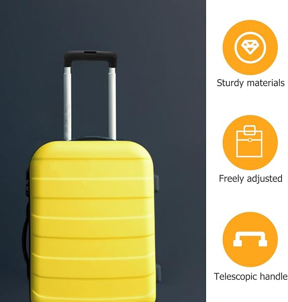 Luggage Telescopic Handle Replacement Adjustable Suitcase Pull Handle with Telescoping Button Design Replacement Luggage Parts for Travel Suitcase Repair 6.29 X 1.57 X 0.98 in 1 Set