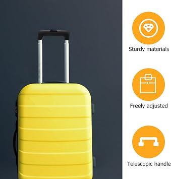 Luggage Telescopic Handle Replacement Adjustable Suitcase Pull Handle with Telescoping Button Design Replacement Luggage Parts for Travel Suitcase Repair 6.29 X 1.57 X 0.98 in 1 Set