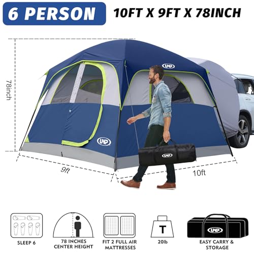 Carpa de camping para 6 personas UNP fácil instalación miniatura 6