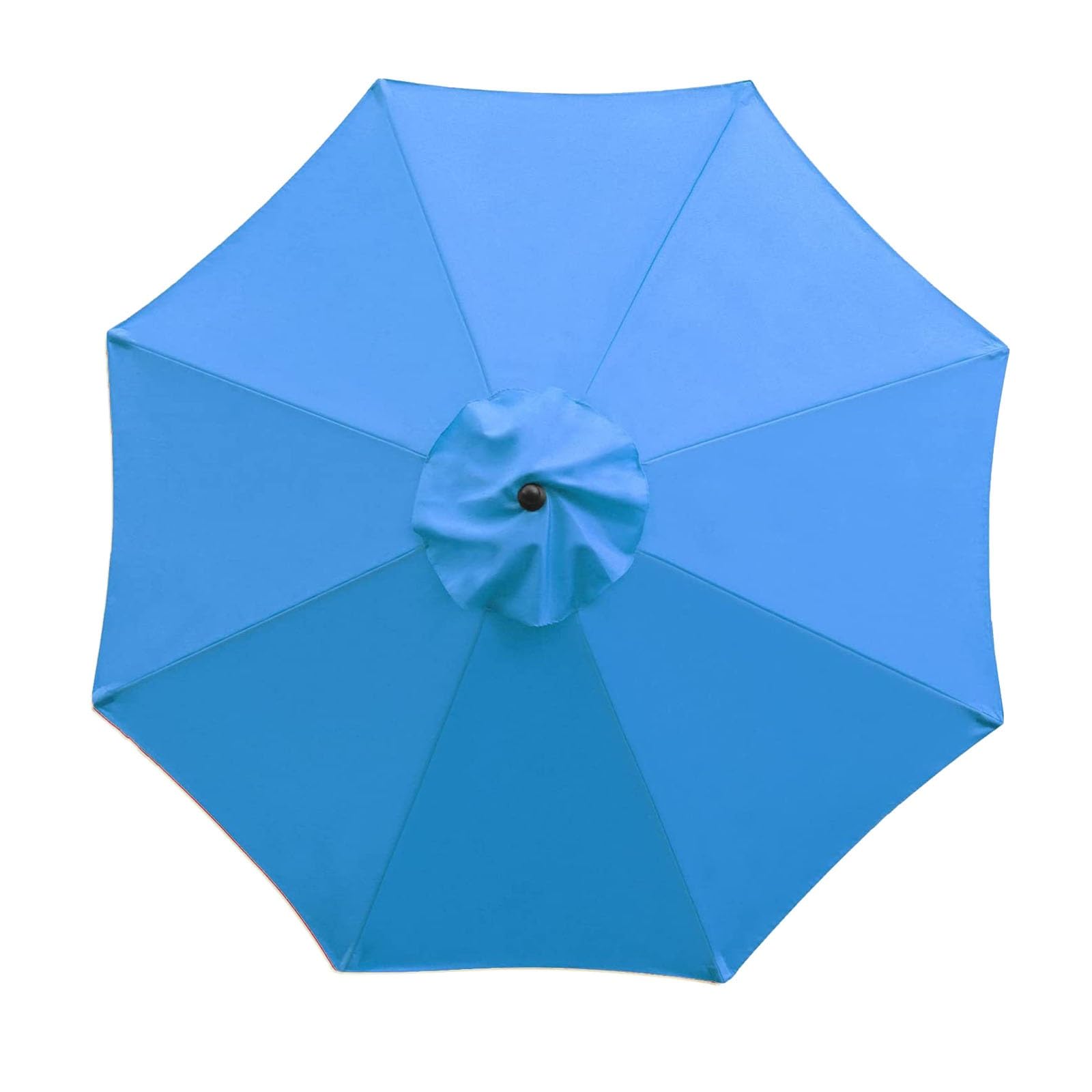 200/230/270/300cm Patio Umbrella Replacement Canopy 6 Ribs/8 Ribs Canopy Replacement Top UV Sun Protection Polyester Umbrella Canopy for Garden Market Table Parasol ( Color : Light blue , Size : 230cm