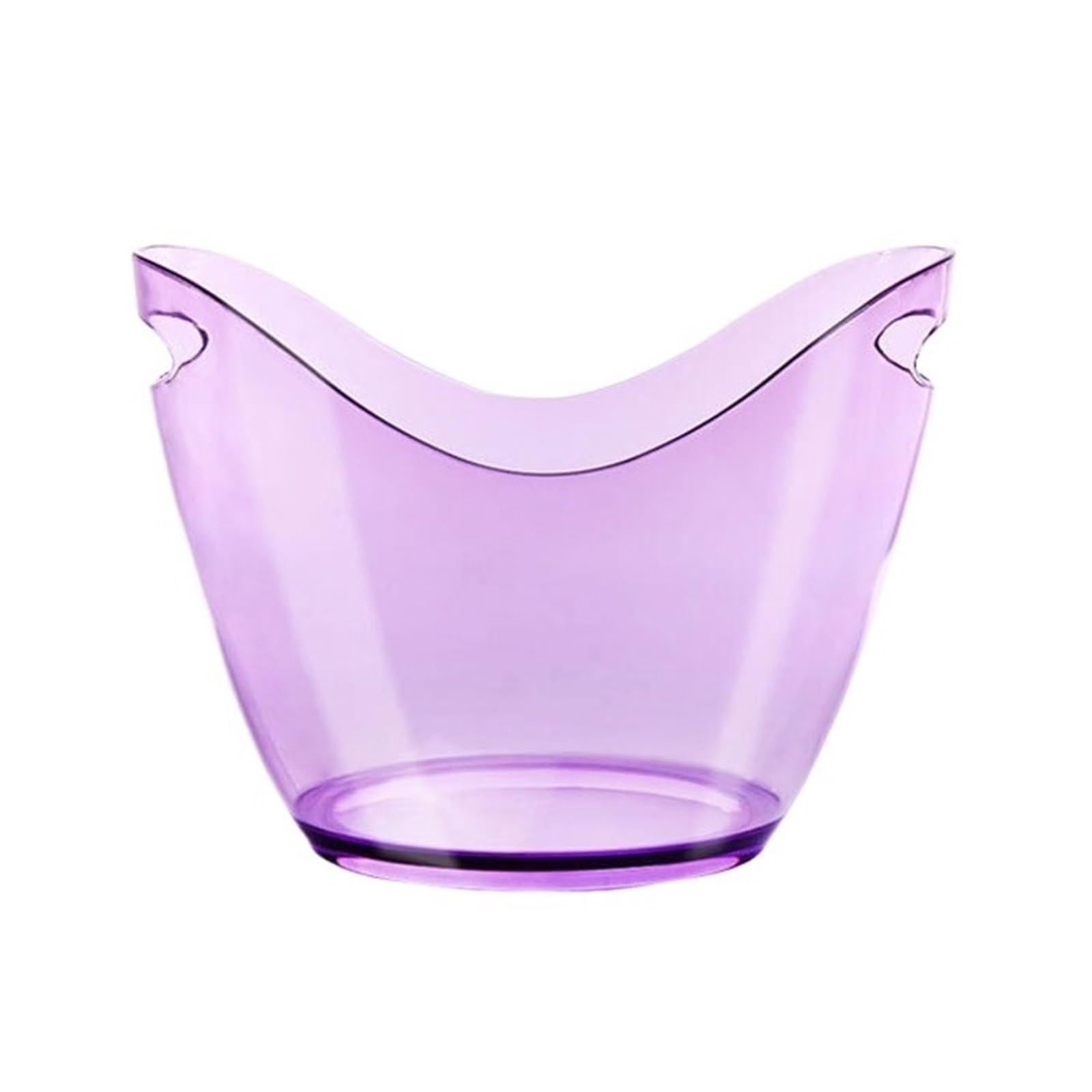 Lijiaxiuyc-101 ice bucket 8L Acrylic Ice Bucket Tub Oval Storage Champagne Bottles For Drinks And Parties champagne bucket(Purple)