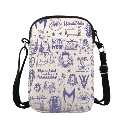 ZJXHPO Hero Fans Cross Body Bag Witch Inspired Messenger Bag Movie Hero Shoulder Bag Multiverse Madness Carry On Bag (Witch CB)