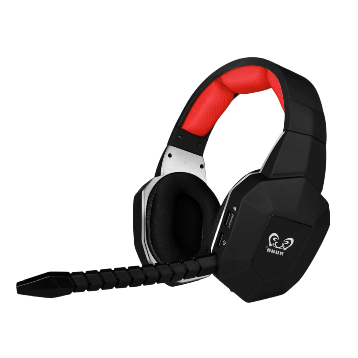 2.4G&Bluetooth Auriculares Inalámbricos para Juegos,Cascos Gaming Inalámbricos para PS5/PS4,Switch,PC,Micrófono con Cancelación de Ruido Desmontable,Luz LED
