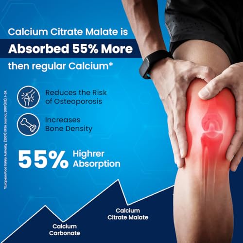 Image of Calmag-Z Calcium Magnesium Zinc Tablets with Vitamin D3 & K2 (MK7) | Bone Health, Joint Support & Immunity Support | Clinically Tested | 60 Tablets