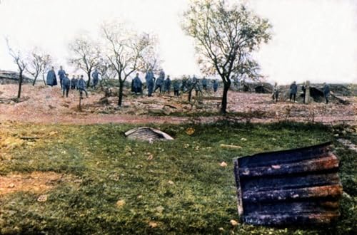 Tableau un abri de l'armée française près de Verdun par Jules Gervais Courtellemont 60x90cm