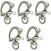 PROLINEMAX 5 PC 3-1/2' Marine Stainless Steel Swivel Eye Snap Shackle Anchor 1,300 Lbs