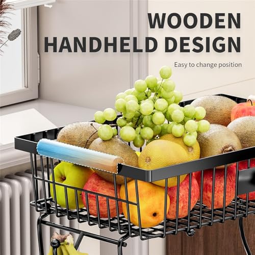 Cesta de frutas y verduras para ahorrar espacio en encimeras pequeñas 6
