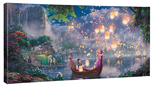 Thomas Kinkade Studios Disney's Tangled 16 x 31 Gallery Wrapped Canvas