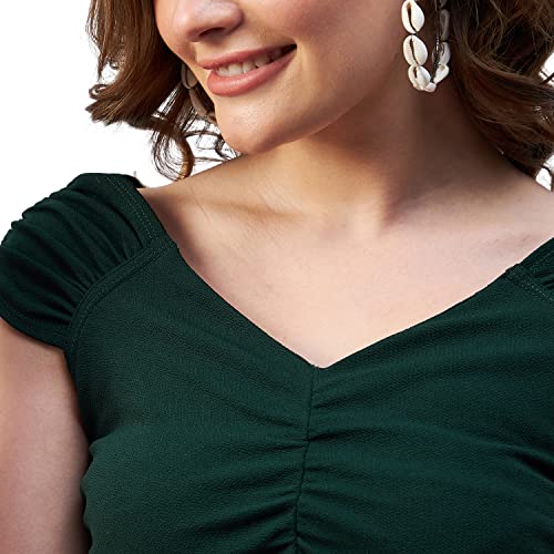 Image of Marie Claire Women's Solid Slim Fit Blouse