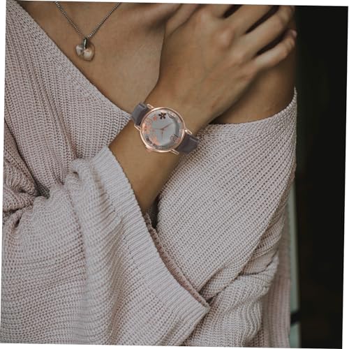 TENDYCOCO Cowhide Leather Watch Band Smooth Strap for Occasions Comfortable Deep Brown Replacement Wristband3