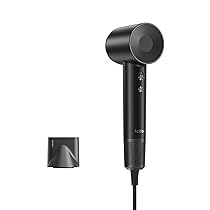 Laifen Asciugacapelli con 200 Milioni di Ioni Negativi, Phon da Viaggio con Motore Brushless a 110.000 Rpm Per Asciugatura Rapida, Phon Ad Alta Velocità Silenzioso con Ugello Magnetico (Nero)