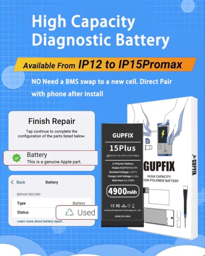 Image of Diagnostic Battery for iPhone 15Plus No Pop-up Unknown Part Warning