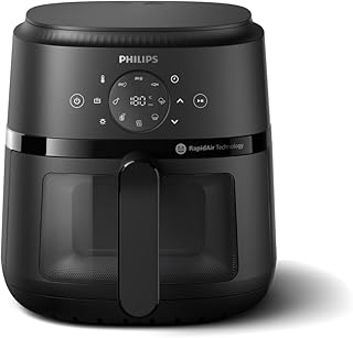 Philips 2000 Series Airfryer, RapidAir Technology, 13-in-1 Ways to Cook, 4.2L Capacity, Healthier Meals Up to 90% Less Fat, Easy to Clean, Dishwasher Safe, Touchscreen Control, HomeID App (NA220/00)