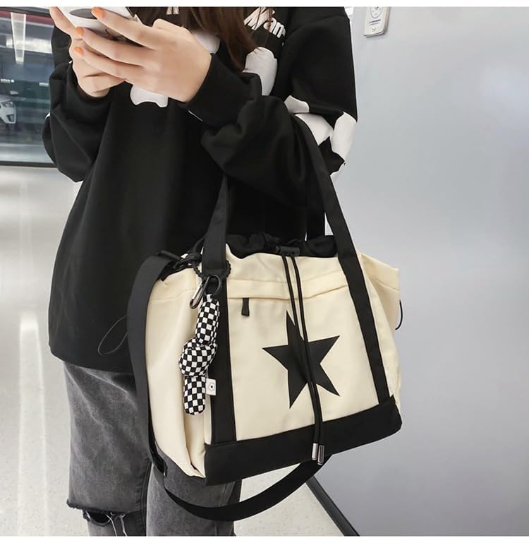 Bolso cruzado Y2K estilo grunge con colgante de estrella miniatura 2