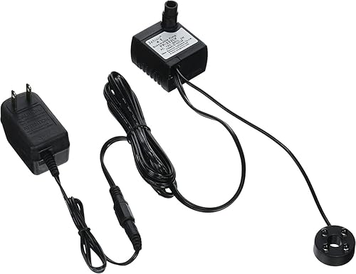 Jebao Bomba de fuente PP-333LV LED con anillo LED de 4 colores, 66 GPH