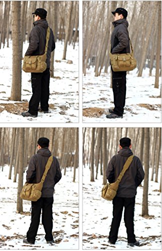 Arcenciel Tactical Messenger Bag Men Military Molle Sling Shoulder Pack Briefcase Assault Gear Handbags Utility Carry Satchel With Patch (Coyote Brown) #TOP6
