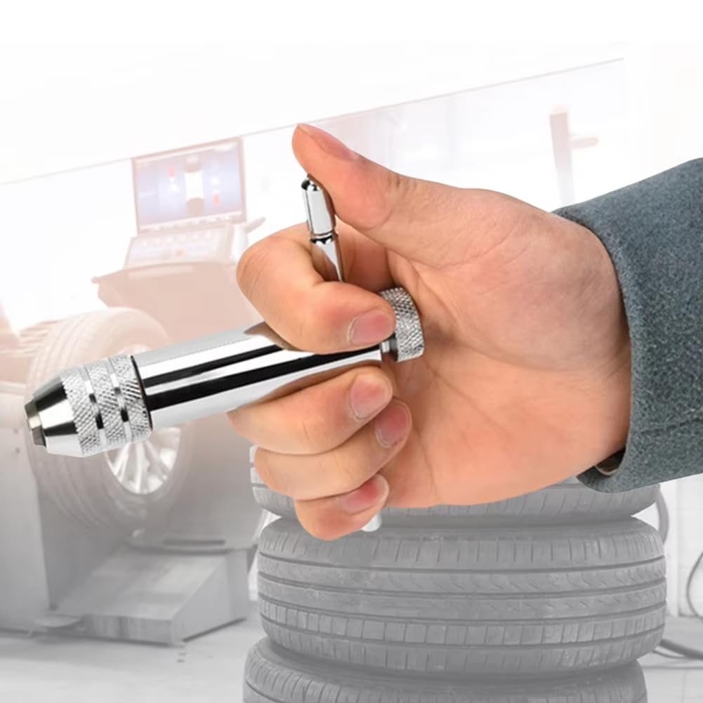 Llave de Macho de Roscar con Trinquete y en T Ajustable, Soporte Manual, Llave de Escariador, Macho de Roscar en Forma de T Métrico, M3-M8, M5-, Roscado Manual