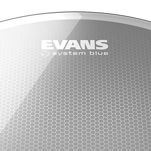 image for Evans System Blue SST Marching Tenor Drum Head, 8 Inch - TT08SB1, Whit