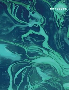 Notebook : Green Marble Composition Notebook-Large Unruled Notebook 8. 5x11 Blank Notebook , A4 Notebook Journal, Dairy, 120 Pages V. 2