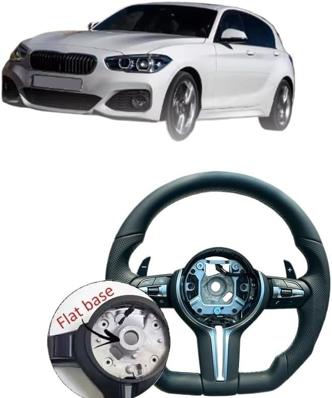 Carbon Fiber Steering Wheel Compatible For BMW F30 F10 F31 F20 E90 Adopts Genuine Carbon Fiber And Sports Steering Car Accessories//M Blue(5-M logo)