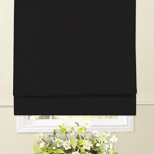 Artdix - Persianas romanas para ventana, diseño noreuropeo, opacas, tela térmica sólida, hechas a medida para ventanas, puertas, hogar, cocina, sala