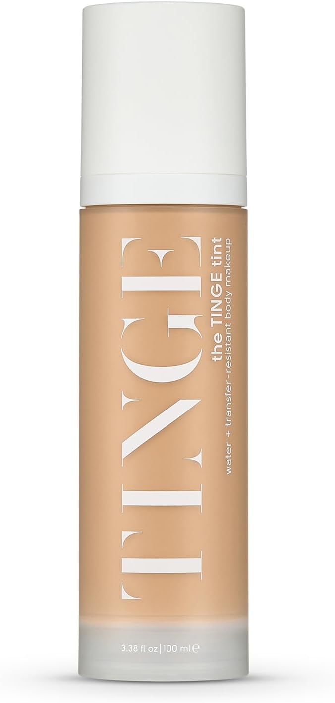 Tinge Body Makeup, Tan Warm, Water & Transfer Resistant, 3.38 Fl Oz
