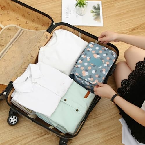 Necessaire de Viagem Impermeável Unissex c/ Divisórias - Organizador Prático p/ Maquiagem, Acessório