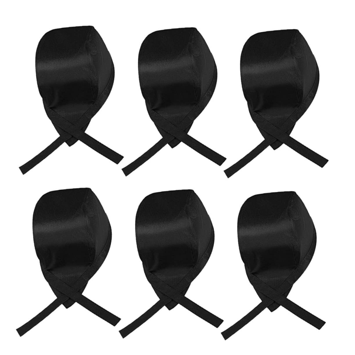 SOLUSTRE 6pezzi Cappelli da Cucina per Chef, Cappello Cucina Chef in Cotone Nero, Protegge Dall'olio, per Pub e Sala da Pranzo, Funny Hat