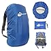 Waterproof Backpack Rain Cover 30L-40L Daypack Dustproof Rainproof Protector Cover (Elastic Adjustable) for Hiking/Camping/Traveling, Blue