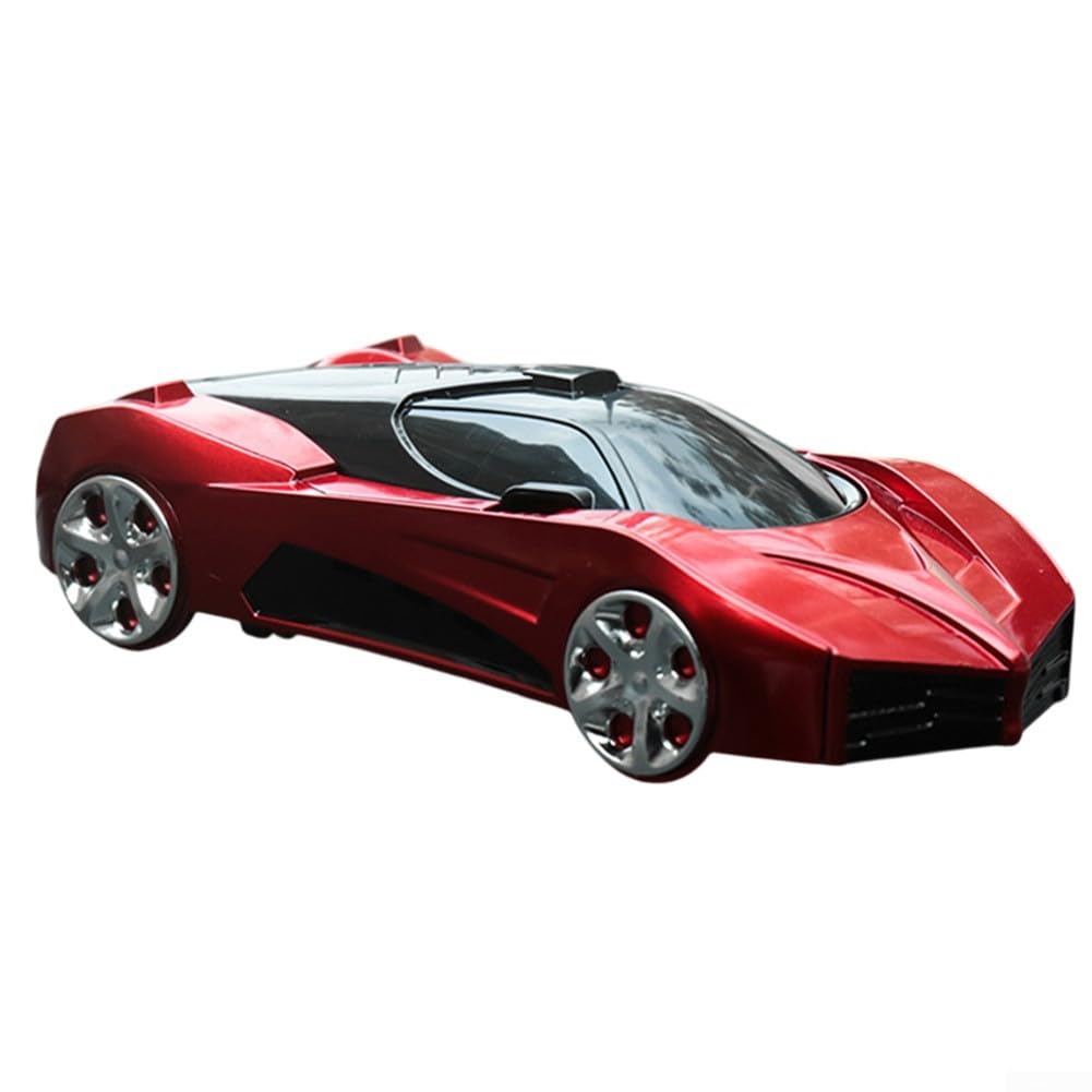 Car Model Phone Holder with 360 Degree Rotation for Dashboard, Compatible with Most Vehicles, Includes Aromatherapy and Number Plate in Red, Bl(RED)