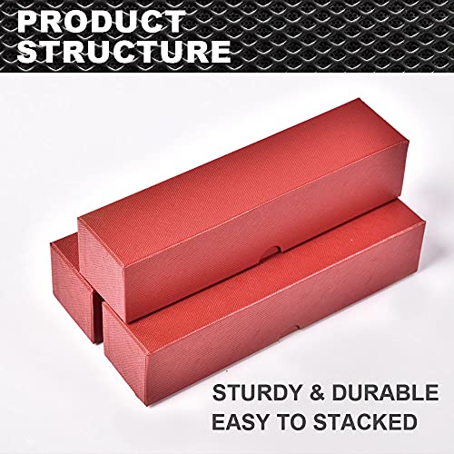 Caja decorativa roja set 10 piezas 9 pulg x 2 pulg miniatura 5
