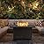 Greesum 44" Propane Gas Fire Pit Table 50,000 BTU Outdoor Rectangular FirePit with Lid, Rain Cover for Outside Garden Backyard Deck Patio, Black