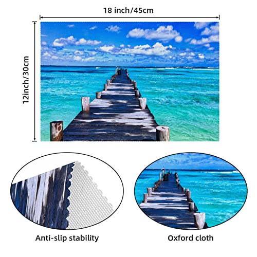 Set de table plage résistant à la chaleur et antidérapant pour protéger - 5