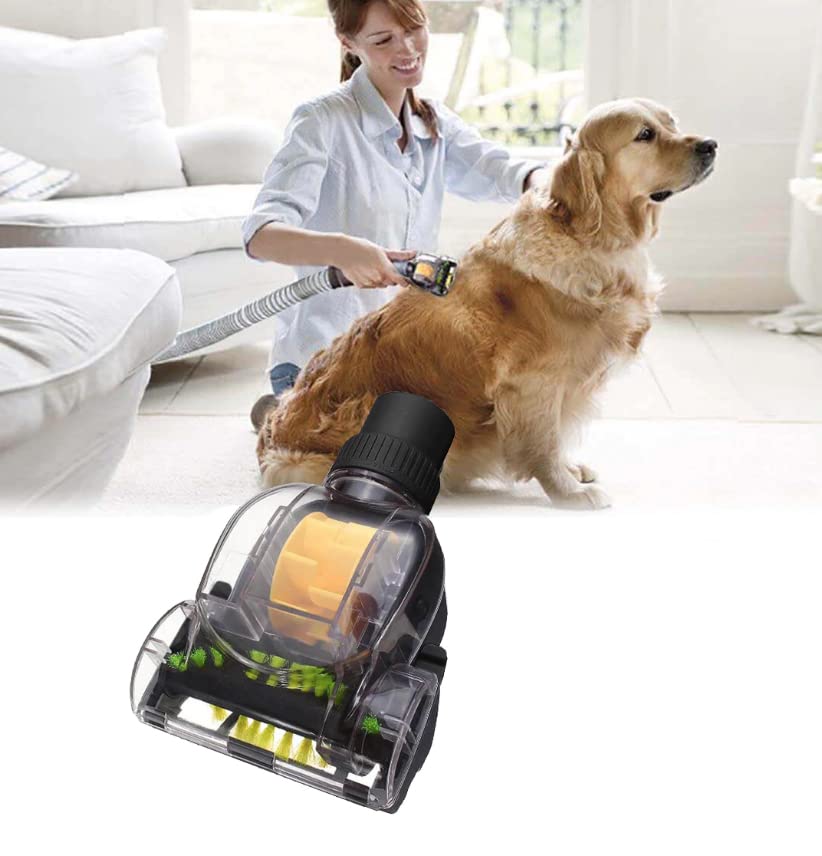 Air Suction Driven Hand-Held Upholstery/Car/RV Nozzle Tool with Pet Attachment