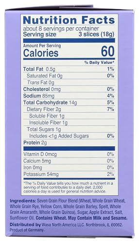 Image of Wasa Cracker Crispbread 7Grain Lght, 4.9 OZ