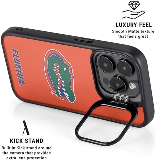 Skinit Kickstand Phone Case Compatible with iPhone 16 Pro Max - Officially Licensed University of Florida Gators Mascot Logo Design