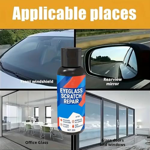 Limpiador de arañazos para gafas, 30 g, limpieza profunda, juego de limpieza para reparación de arañazos en gafas, para protección brillante, mantenimiento y cuidado de gafas de sol, teléfonos móviles - imagen 5
