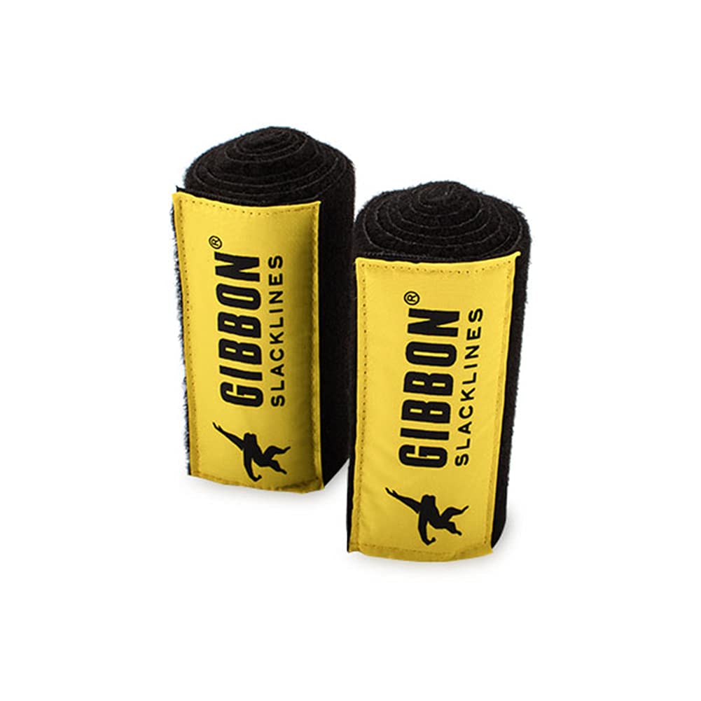 Gibbon 18222 Slackline Flowline Tree Wear Set, 25 m (85,6 Fuß), Kernbalance, Training, Camping, draußen, gelb, FLOWLINE TREEWEAR Gelb