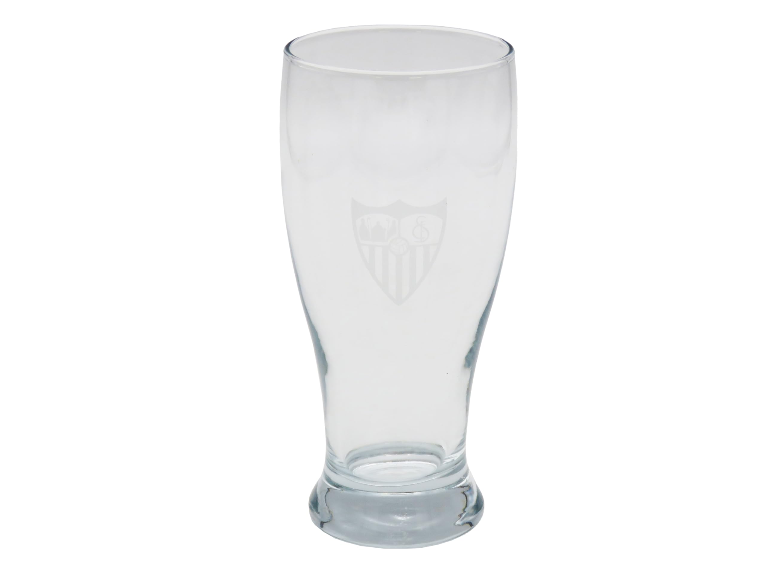 CYPBRANDS Sevilla FC, Beer Glass, Capacity 570 ml, Glass, Transparent, Official Product