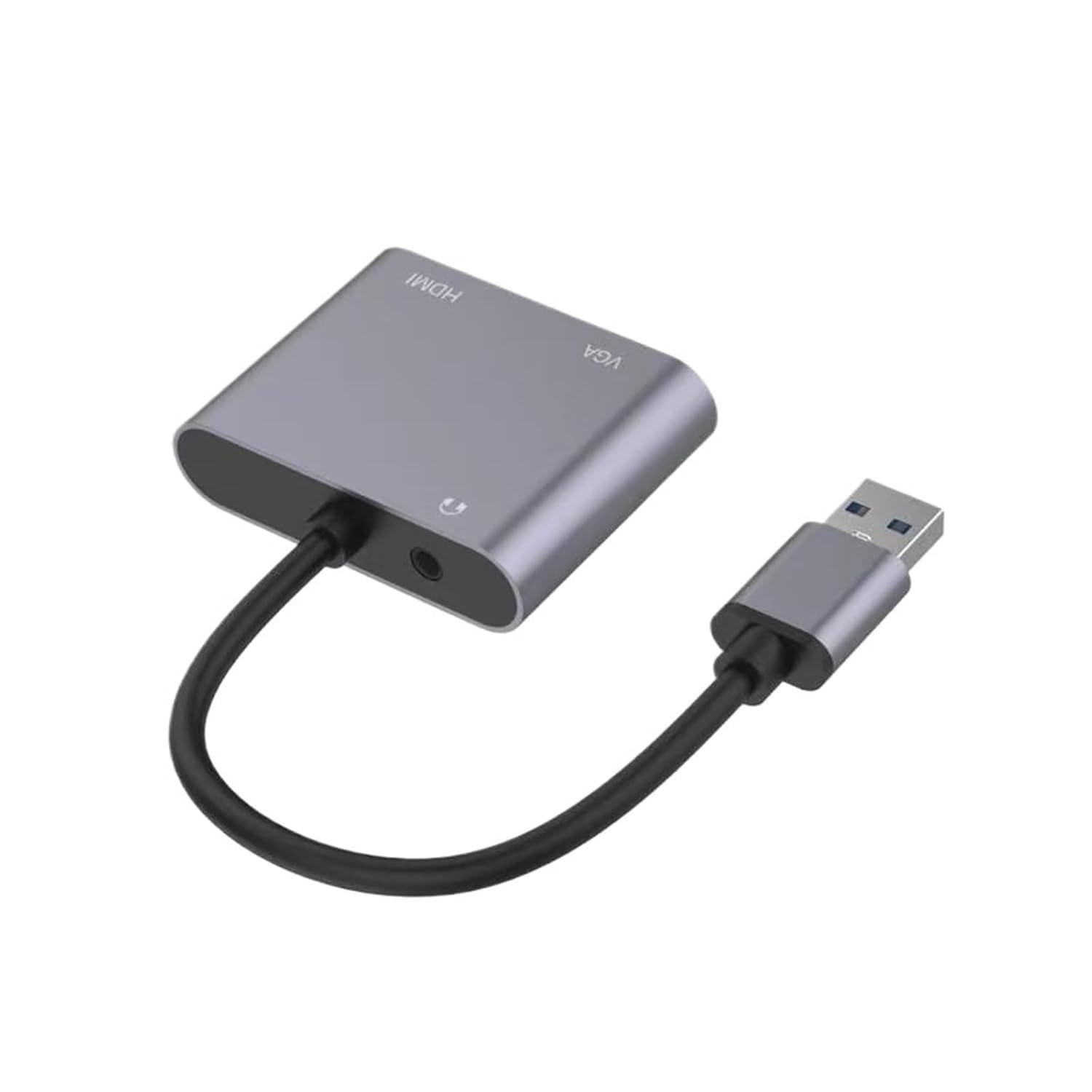 MeLphi USB to VGA+HDMI+3.5 Audio Interface Conversion Cable Converter Computer Notebook to TV HD Cable