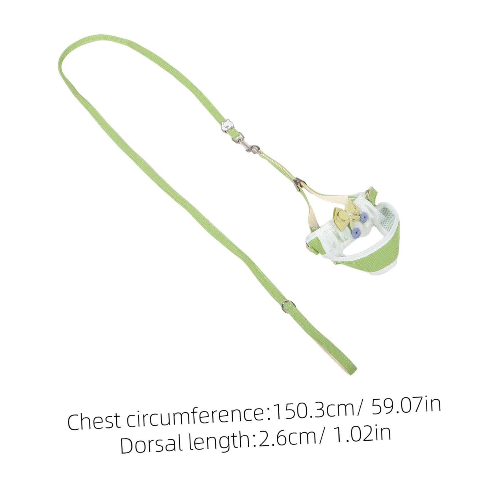 BESTonZON Medium Dog Leash and Harness Set for Dog Walking Portable and Adjustable