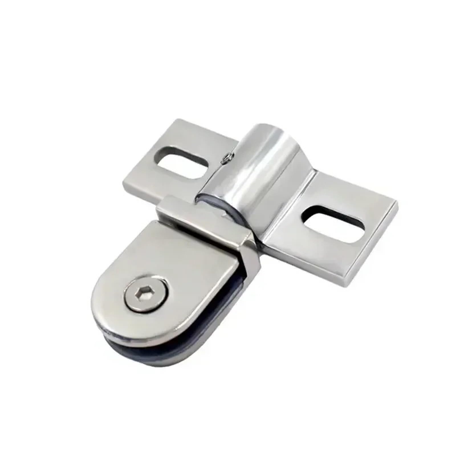 2 Pcs Bathroom Glass Door Clip/clamp/Hinge Rotating Shaft Thickened Zinc Alloy No Rust Hinges Shower Hardware Accessories for Glass Door