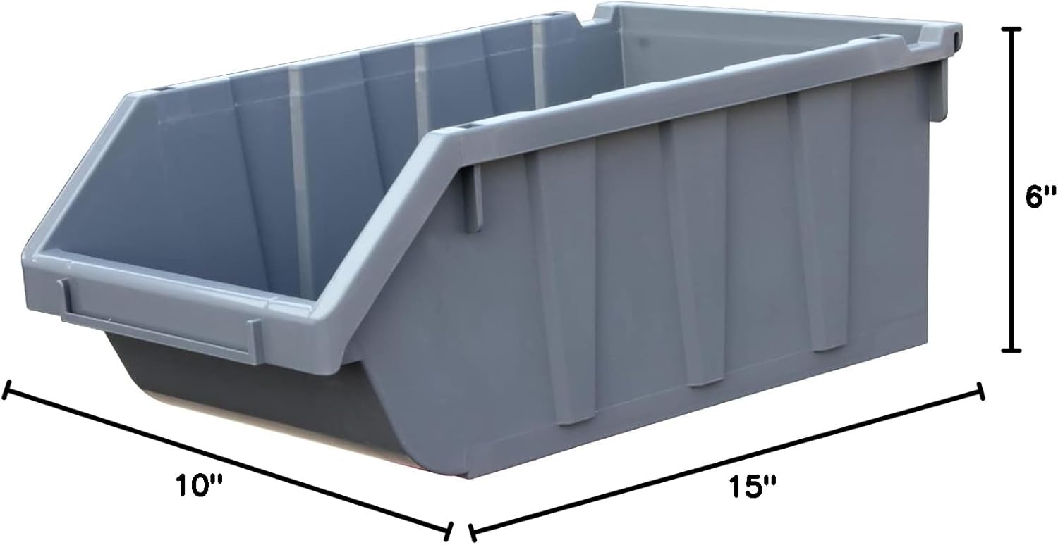 King's Rack - BIN - 10" Wide x 15" Long x 6" High - 6 Pack